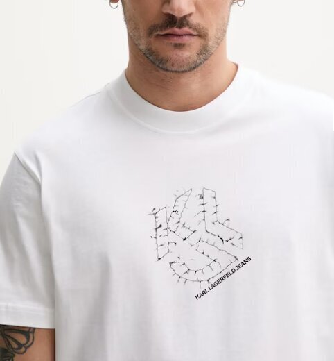 KARL LAGERFELD  t-Shirt Klj Reg Curved Hem Shibori Uomo |  JEK PIT