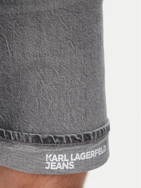 KARL LAGERFELD  Bermuda In Jeans Logo Risvolto Uomo |  JEK PIT