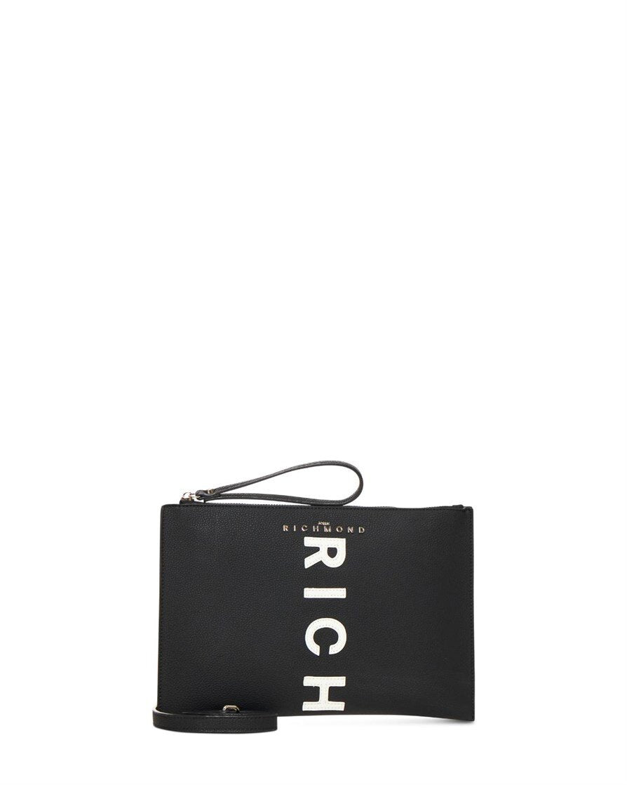JOHN RICHMOND  Pochette Logo Ricamo Applicato Unisex |  JEK PIT
