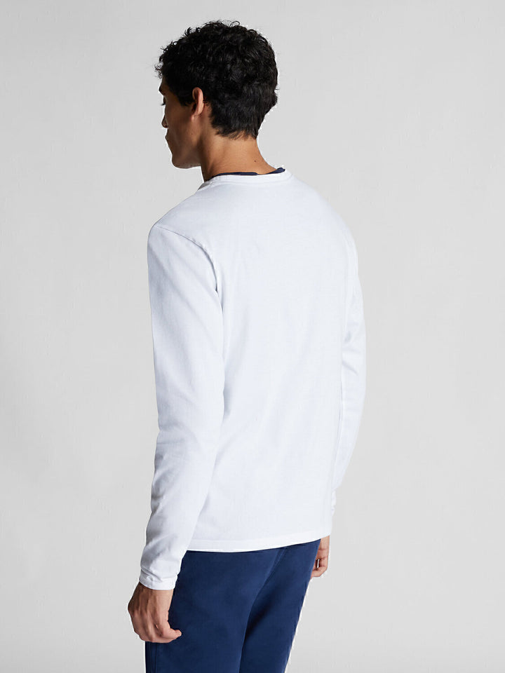 T-Shirt M.lunga Basic Ricamo Uomo - JEK PIT