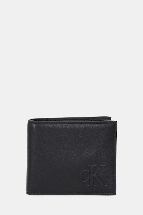 CALVIN KLEIN  Portafoglio Pelle Logo Rilievo Grande Uomo |  JEK PIT