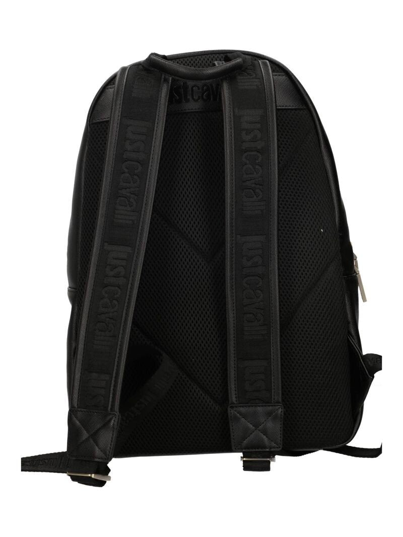 JUST CAVALLI  Zaino In Saffiano Jc Metal Lettering Uomo |  JEK PIT