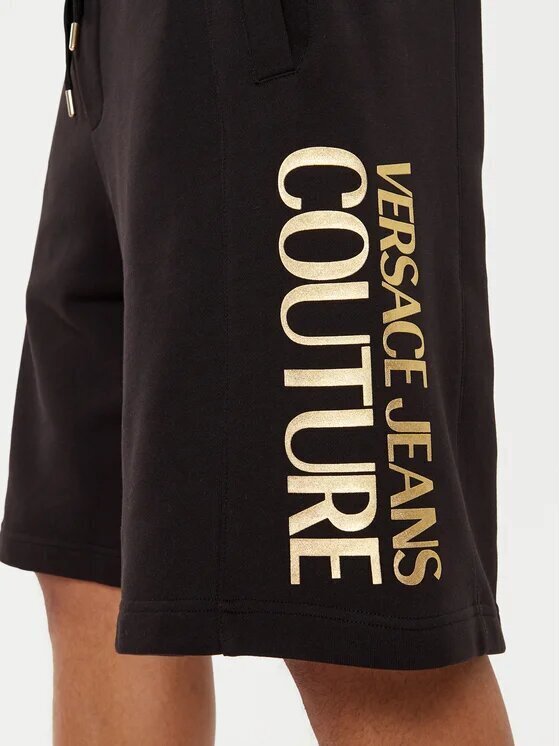 VERSACE JEANS  Bermuda In Felpa Instit Logo Lat. Gr Uomo |  JEK PIT