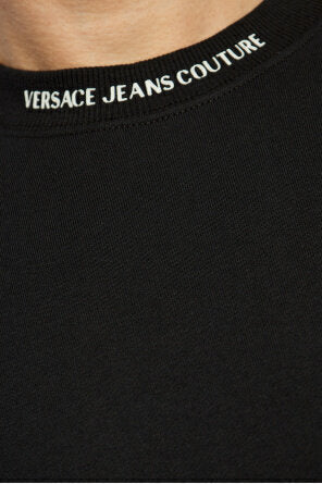 VERSACE JEANS  Felpa a Giro Inst Logo Collar Pc Uomo |  JEK PIT