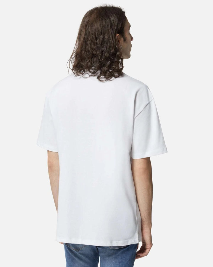 T-Shirt Over Stampa Floccata Uomo - JEK PIT