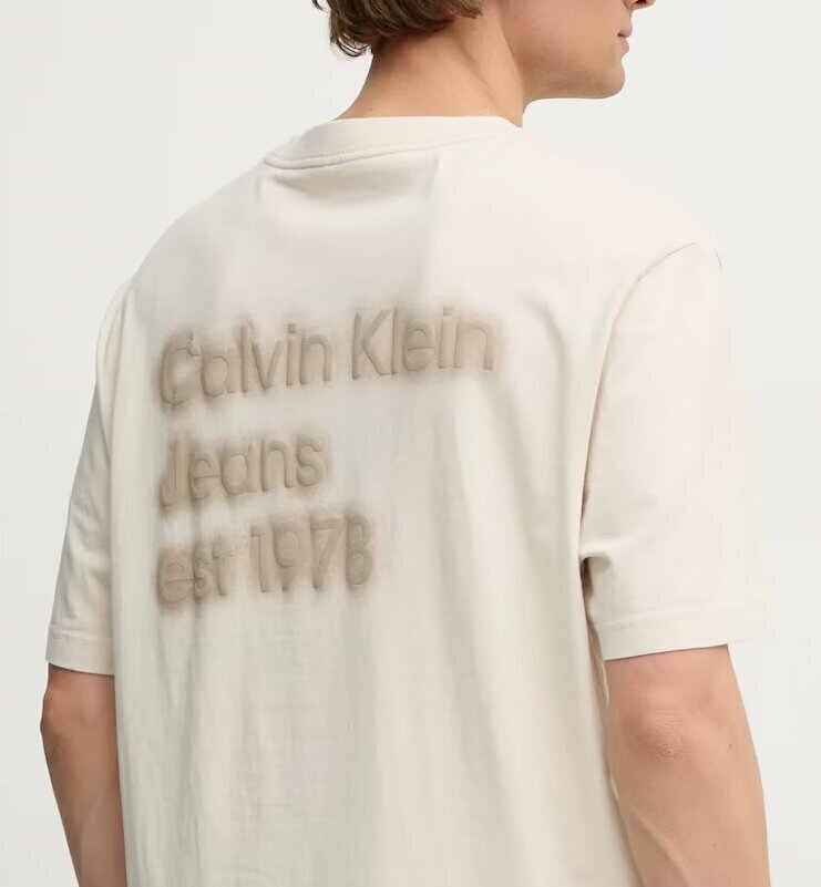 CALVIN KLEIN  t-Shirt Moonbeam Logo Pc Stampa Retro Uomo |  JEK PIT
