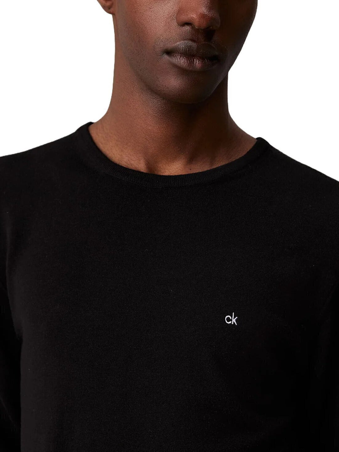 CALVIN KLEIN  Maglione a Giro Basic Cotton Silk Uomo |  JEK PIT