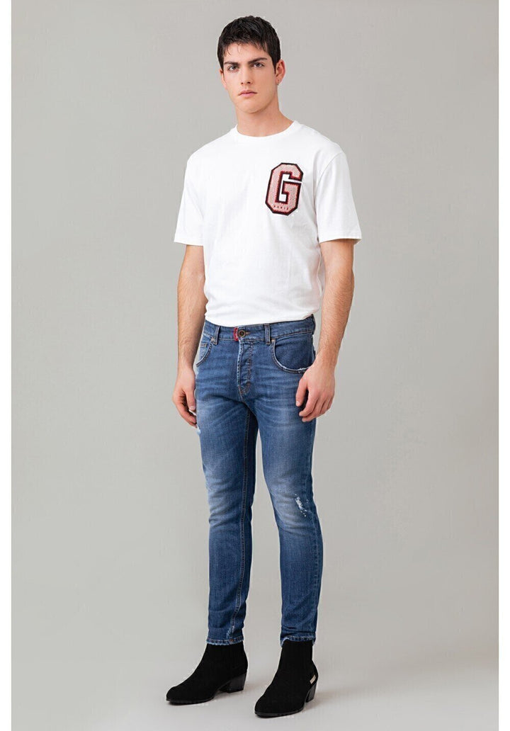 GAELLE  Jeans Slim Fit Con Etk Logata Uomo |  JEK PIT