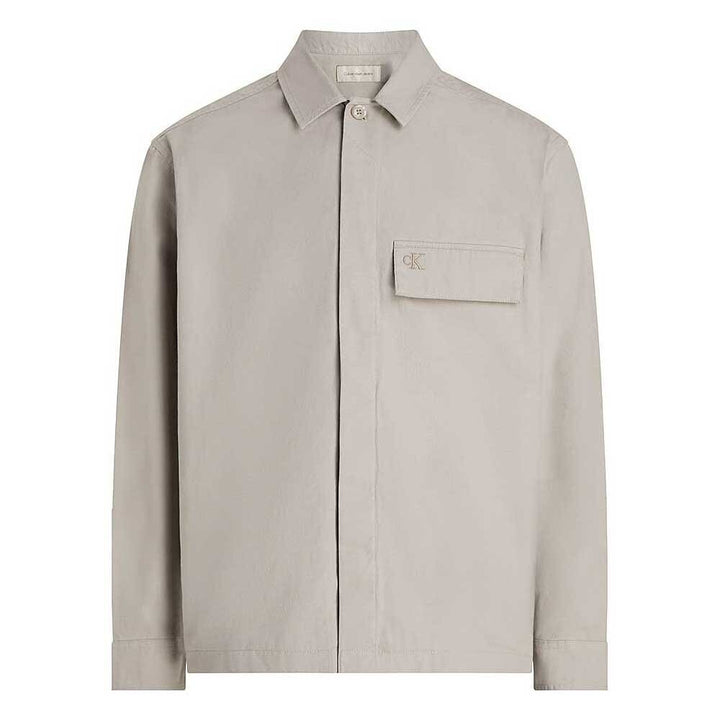 CALVIN KLEIN  Camicia Bott. Nascosti Logo Ricam. Uomo |  JEK PIT