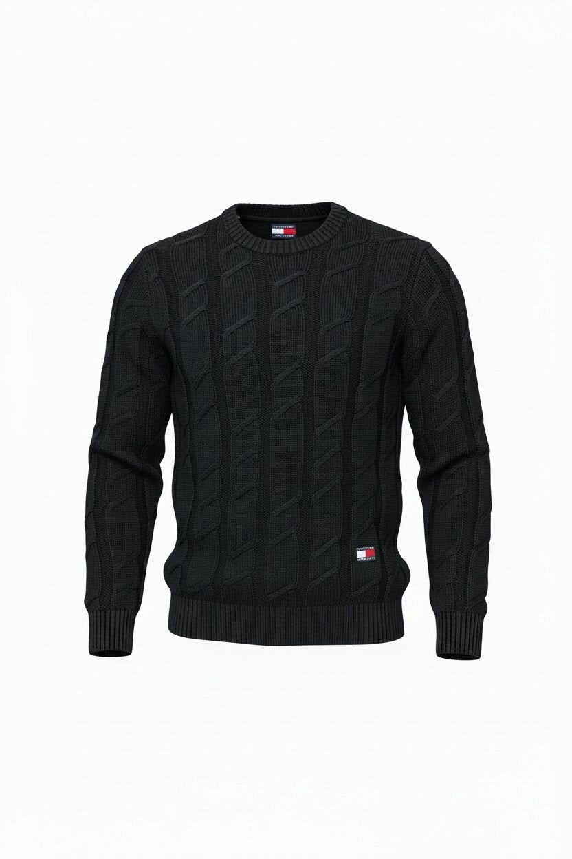 TOMMY JEANS  Maglione In Cotone Con Logo Bandiera Uomo |  JEK PIT