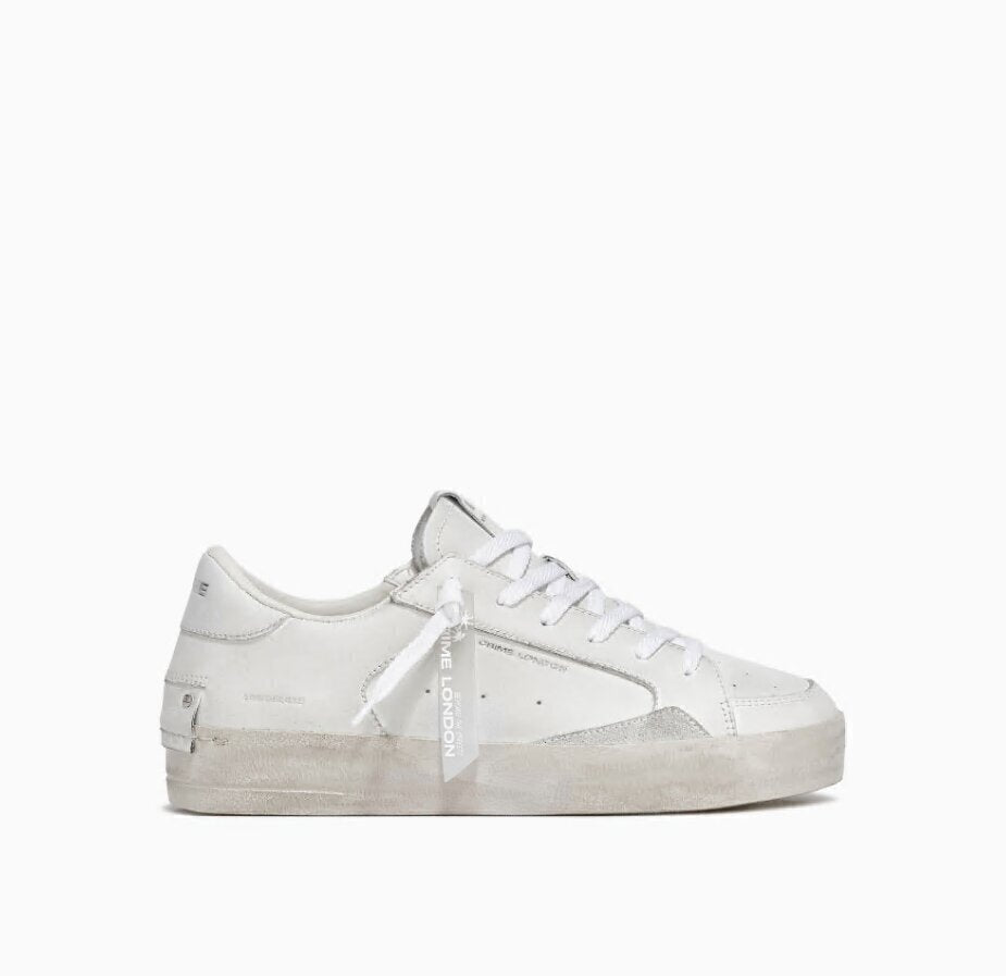 CRIME LONDON  Sneakers Sk8 Deluxe Allwhite Uomo |  JEK PIT