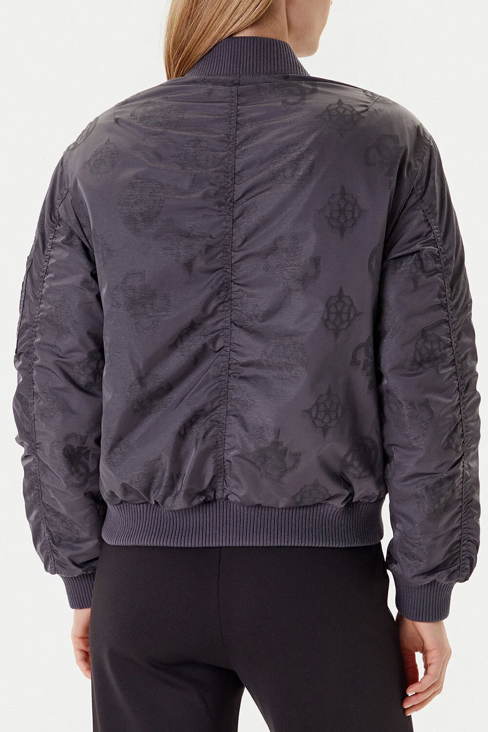 GUESS  Bomber Zip Nylon Pattern Donna |  JEK PIT