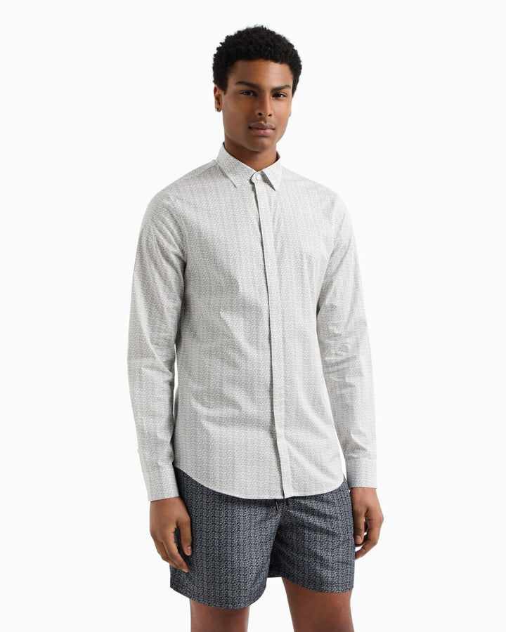 ARMANI EXCHANGE  Camicia Logo Circle Allover Uomo |  JEK PIT