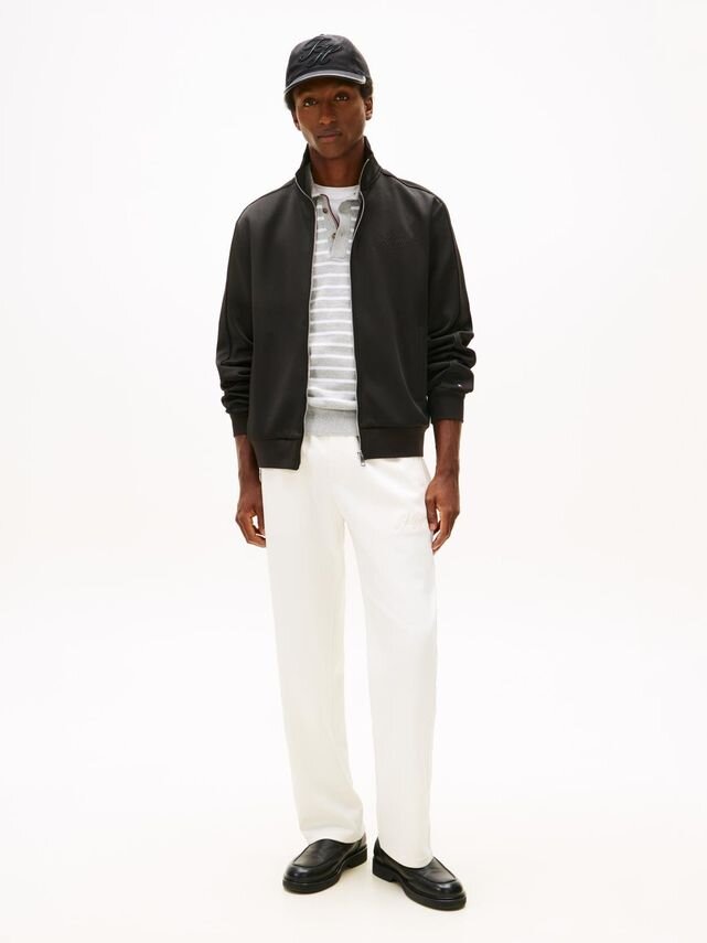 TOMMY HILFIGER  Felpa Con Zip Con Logo In Corsivo Uomo |  JEK PIT