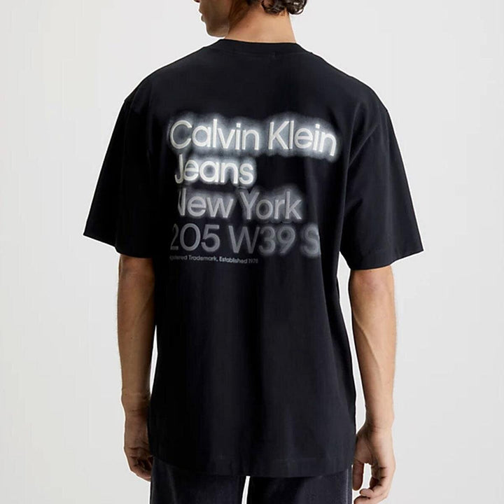 CALVIN KLEIN  t-Shirt Stampa Spray Sul Retro Uomo |  JEK PIT