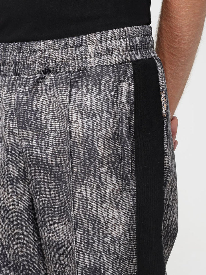 JUST CAVALLI  Pantalone Triacet. Banda e Logo Allover Uomo |  JEK PIT