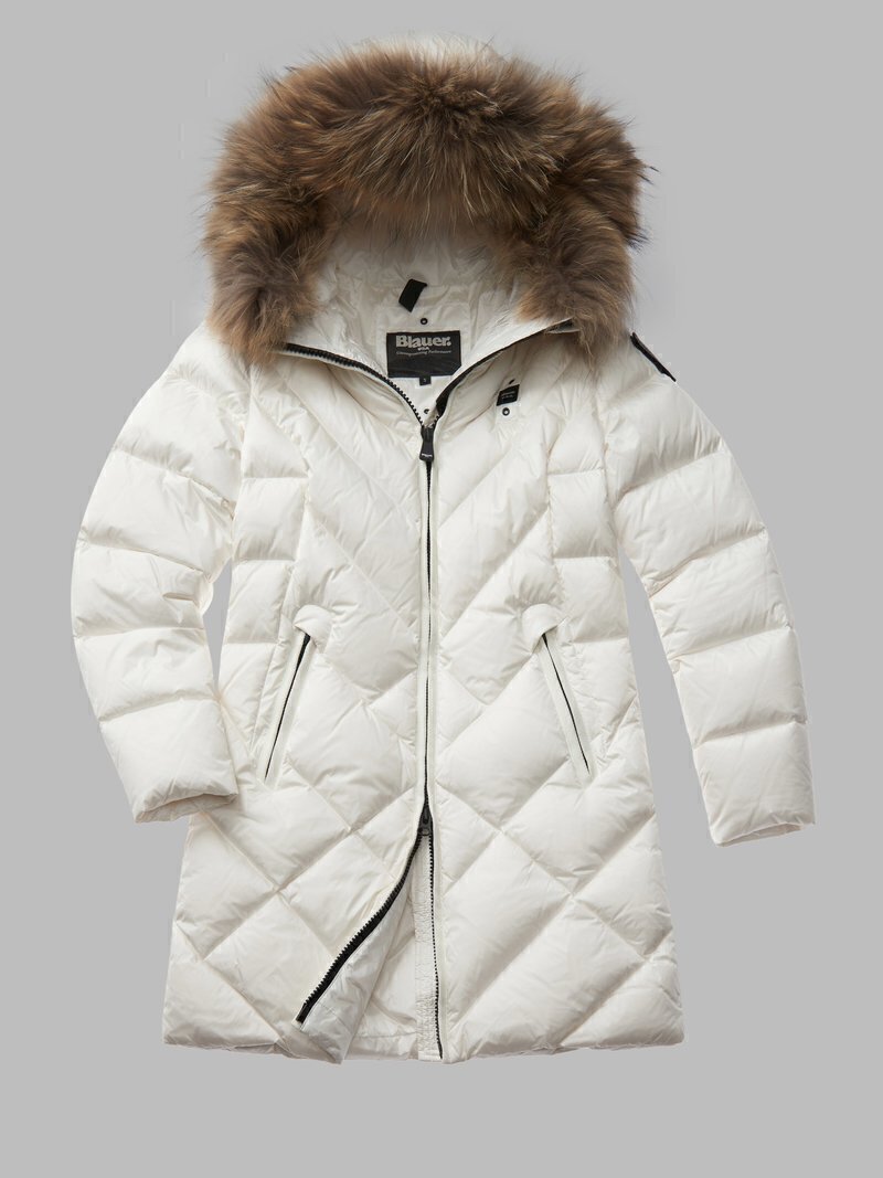 BLAUER  Giubbotto Lungo Con Pelliccia Tri Donna |  JEK PIT