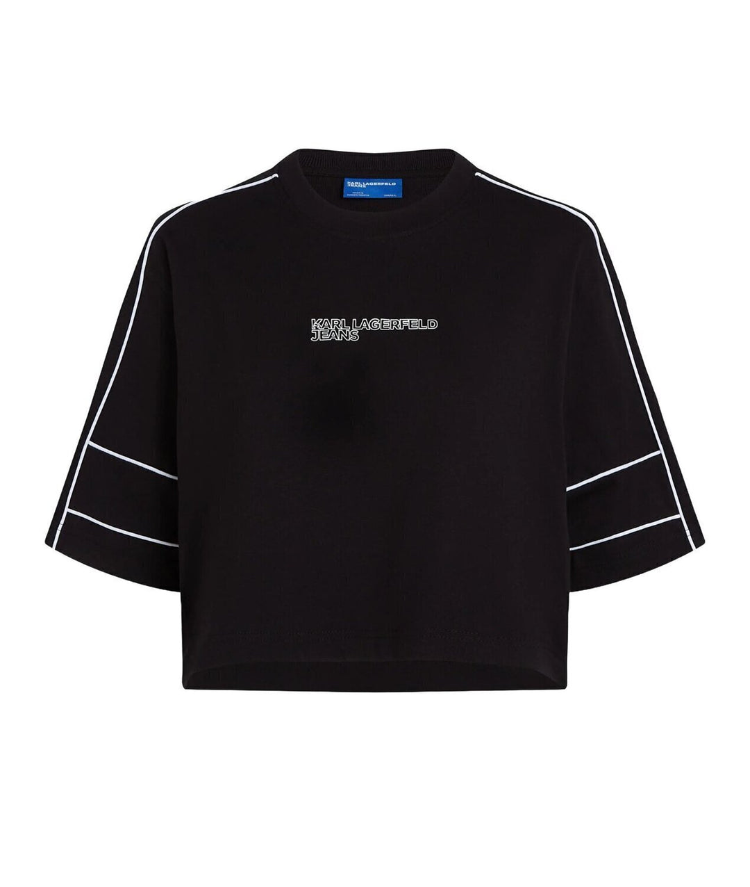 KARL LAGERFELD  t-Shirt Klj Relaxed Cropped Piping Donna |  JEK PIT