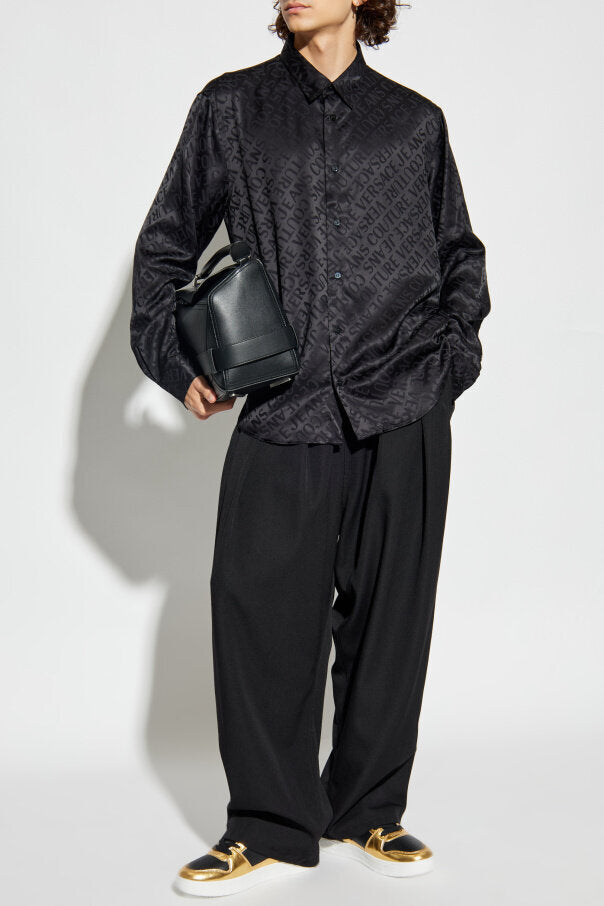 VERSACE JEANS  Camicia Jacquard Allover Twill Uomo |  JEK PIT