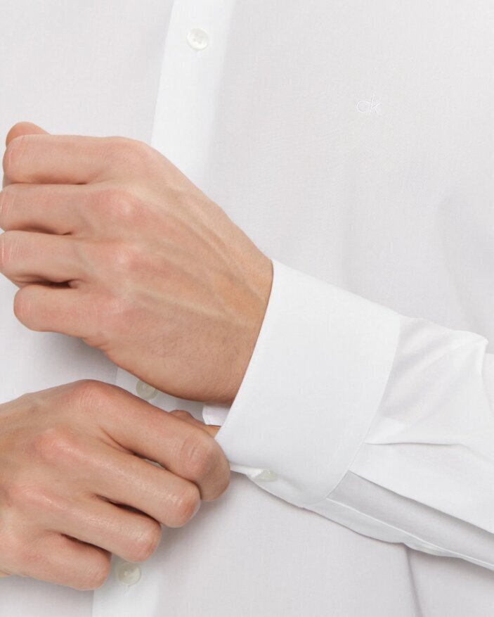 CALVIN KLEIN  Camicia P. Stretch Bottoni Scoperti Uomo |  JEK PIT