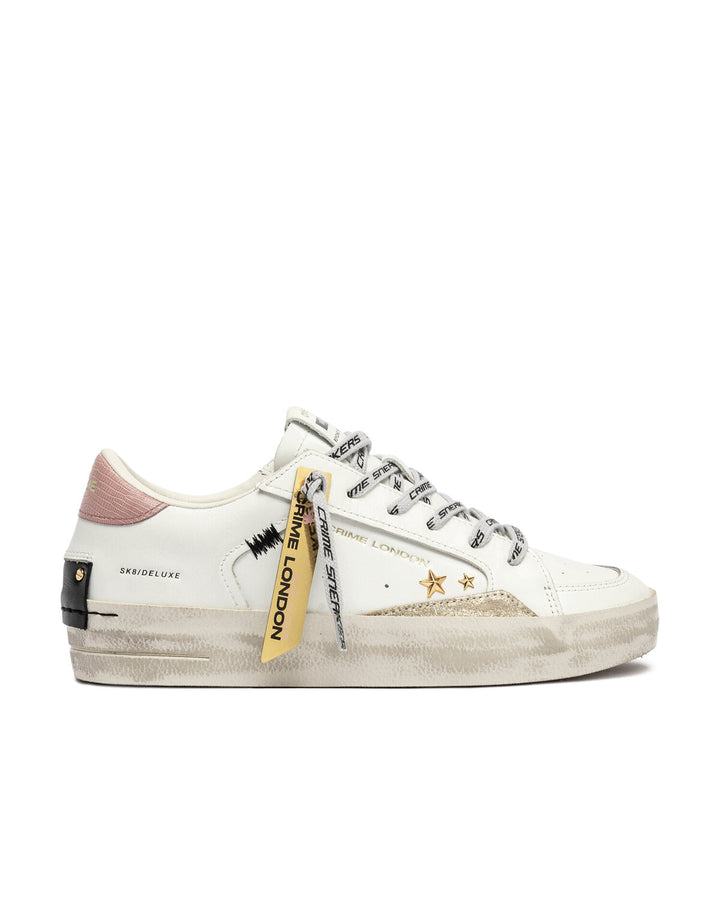 CRIME LONDON  Sneakers Lacci Logati Gold Patch Donna |  JEK PIT