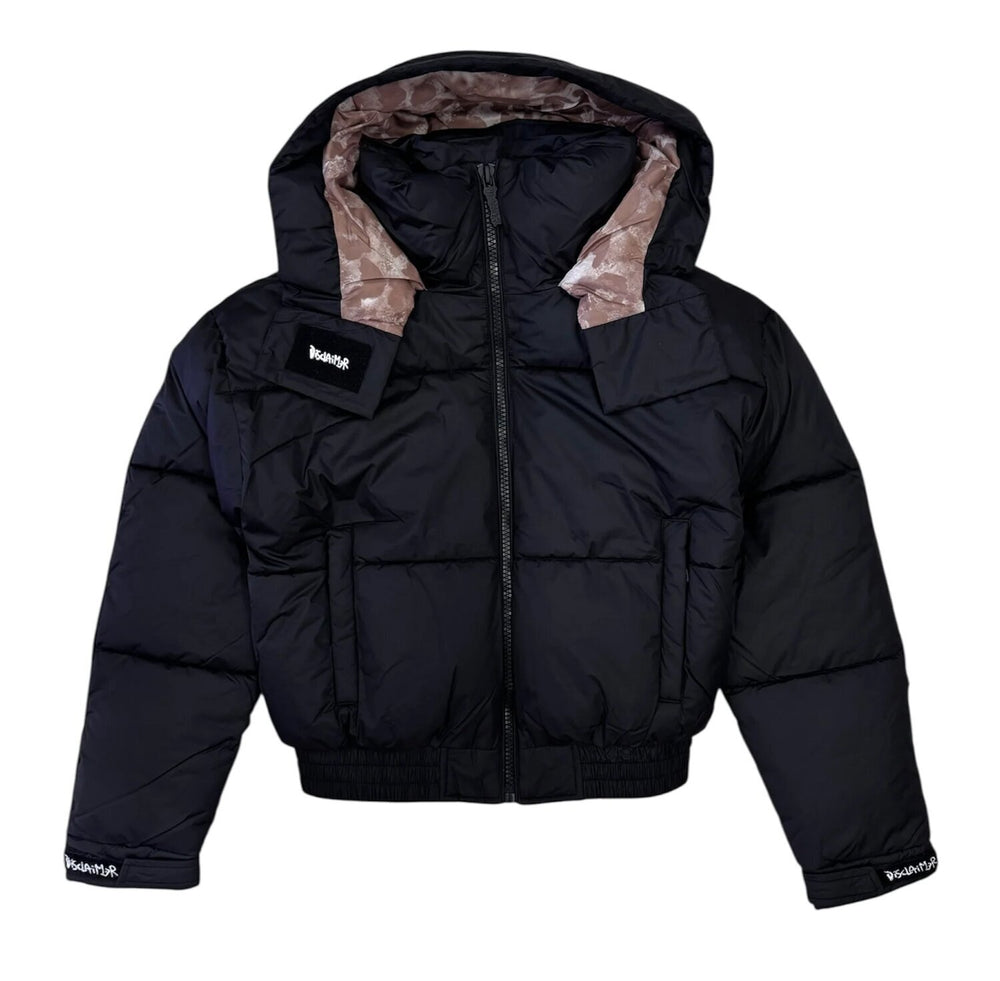 DISCLAIMER  Piumino Capp. Logo Spray Retro Grande Donna |  JEK PIT