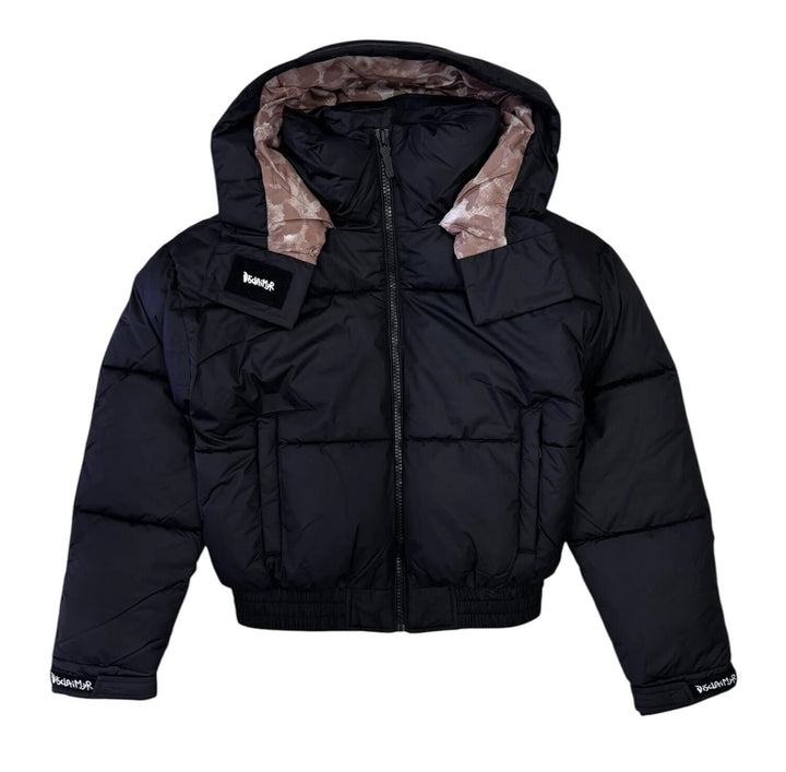 DISCLAIMER  Piumino Capp. Logo Spray Retro Grande Donna |  JEK PIT