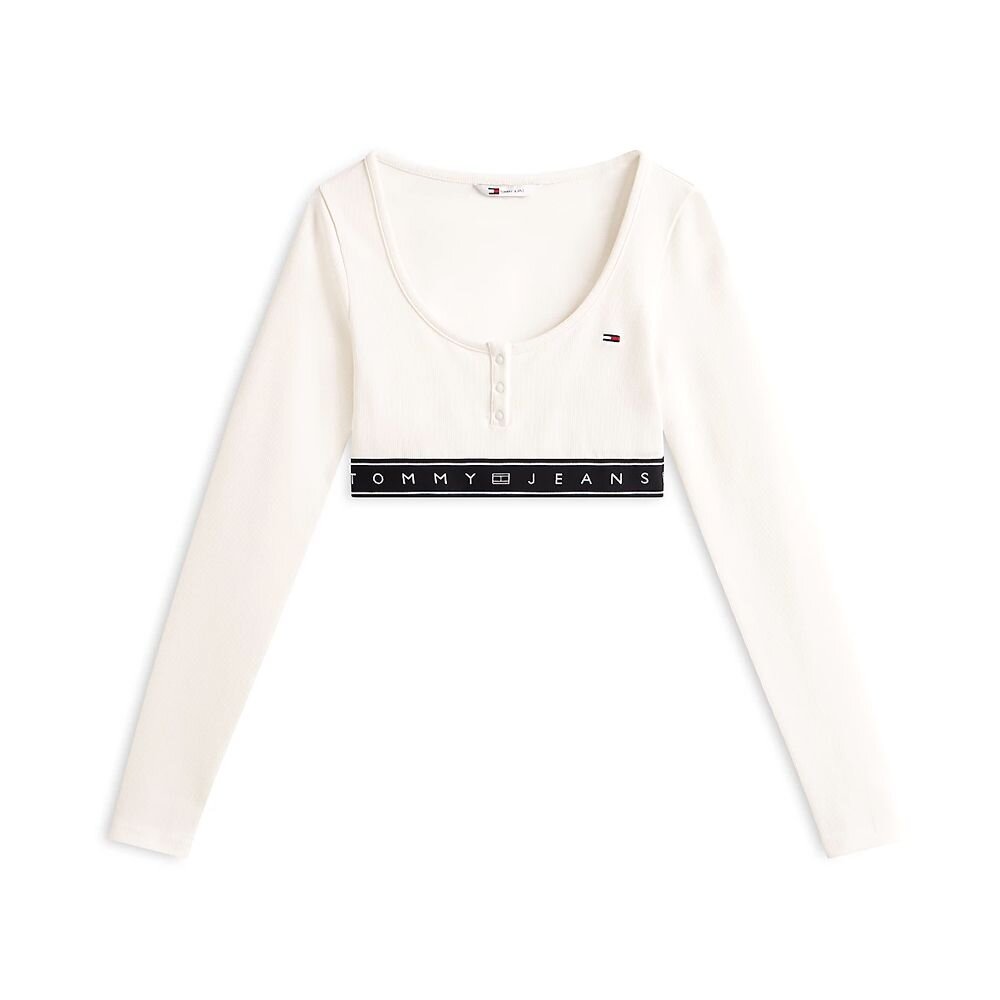 TOMMY JEANS  Maglia Con Logo Su Elastico Donna |  JEK PIT