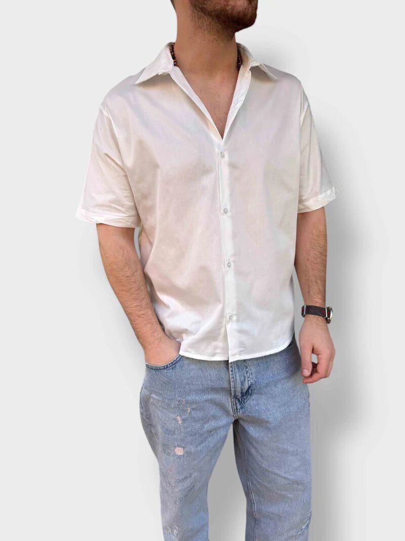 DISCLAIMER  Camicia Popeline Logo Retro Gr Uomo |  JEK PIT