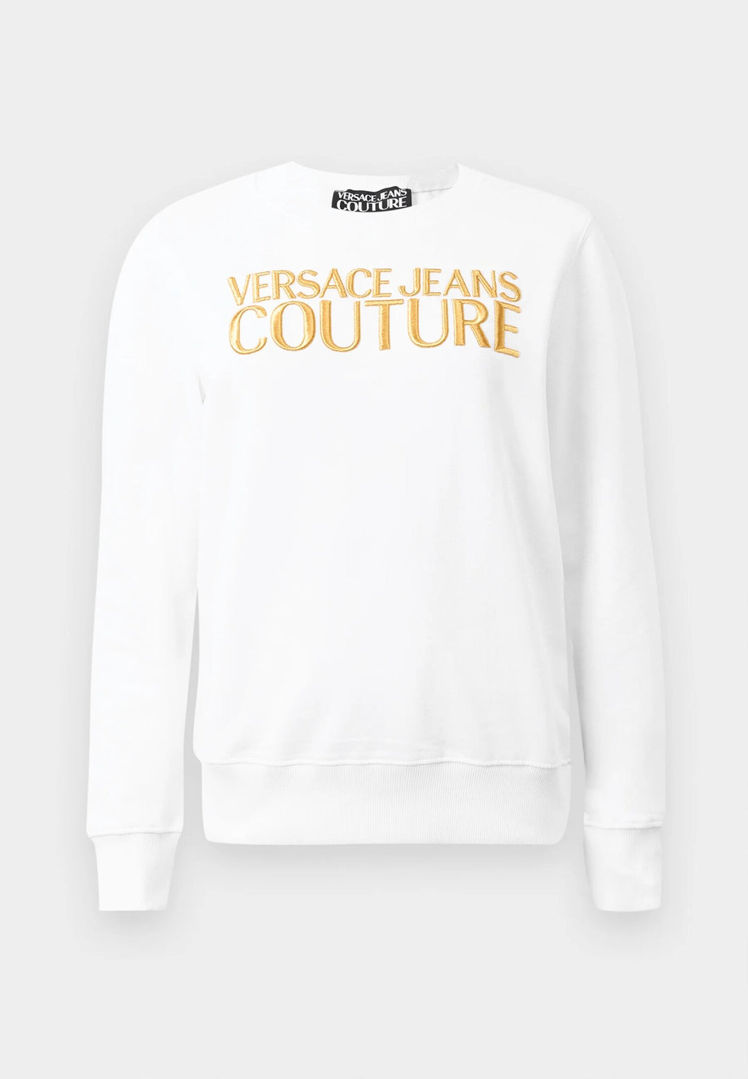 VERSACE JEANS  Felpa Giro Con Ricamo Gold Donna |  JEK PIT