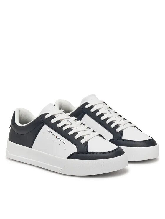 TOMMY HILFIGER  Sneakers Th Court Mix Lth Bicolor Uomo |  JEK PIT