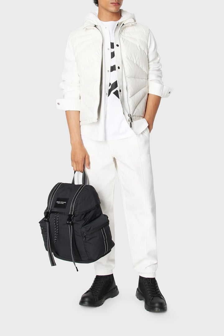 ARMANI EXCHANGE  Smanicato Misto Lucido Logo Collo Uomo |  JEK PIT