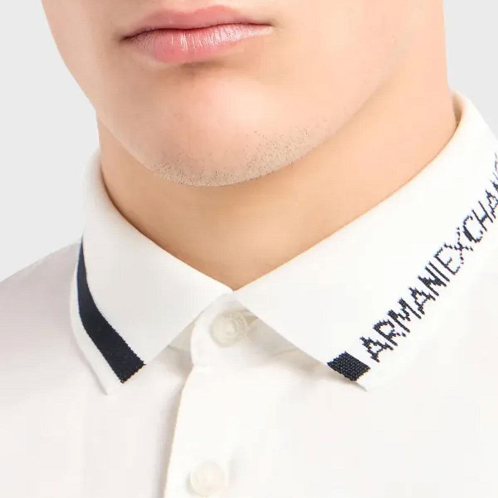 ARMANI EXCHANGE  Camicia Con Logo Sul Collo Uomo |  JEK PIT
