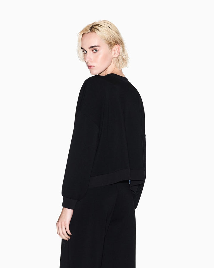 ARMANI EXCHANGE  Felpa a Giro Logo Ricamato Su Collo Donna |  JEK PIT