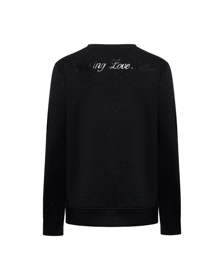 JOHN RICHMOND X  Felpa a Giro Con Strass Allover Donna |  JEK PIT