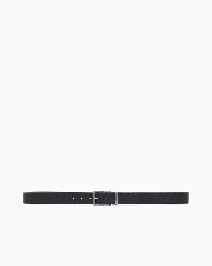 ARMANI EXCHANGE  Cintura Pelle Pitonata Logo Allover Uomo |  JEK PIT