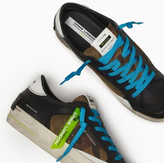 CRIME LONDON  Sneakers Con Patch Fantasia Militare Uomo |  JEK PIT