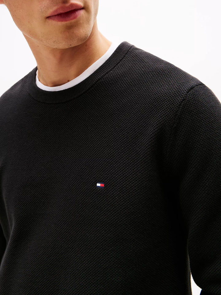 TOMMY HILFIGER  Maglione Girocollo Nido D`ape Uomo |  JEK PIT