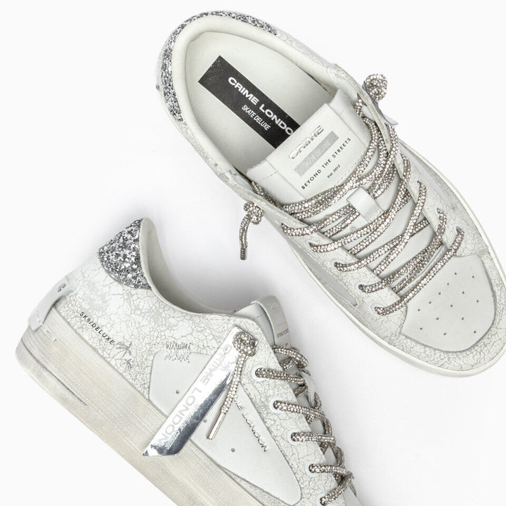 CRIME LONDON  Sneakers Vintage Lacci e Retro Strass Donna |  JEK PIT