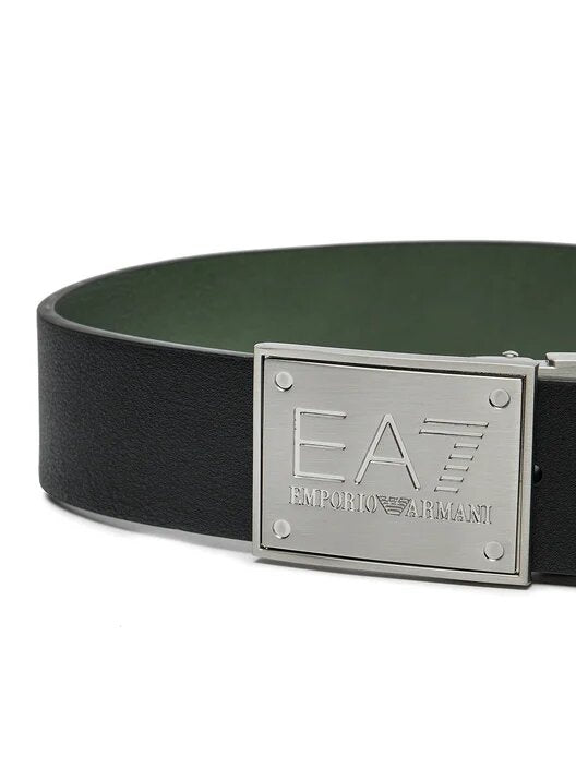 EMPORIO ARMANI EA7  Cintura Placca Argento Bicolor Uomo |  JEK PIT