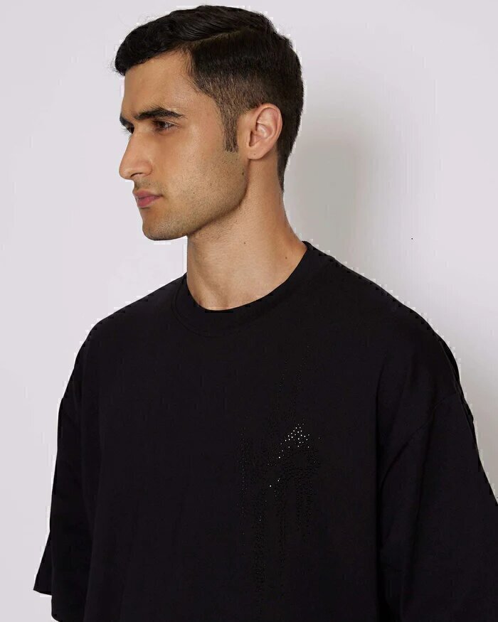 T-Shirt Logo Con Brillantini Gr Uomo - JEK PIT