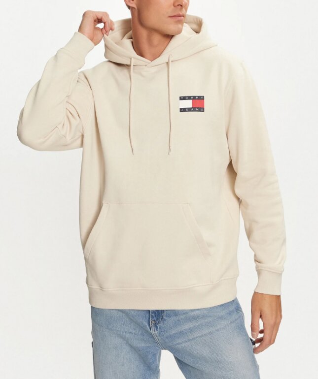 TOMMY JEANS  Felpa Con Cappuccio Flag Hood Ext Uomo |  JEK PIT
