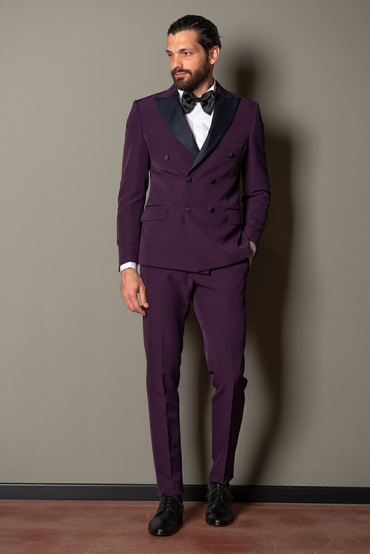 TAKESHY KUROSAWA  Abito Doppio Petto Raso Uomo |  JEK PIT