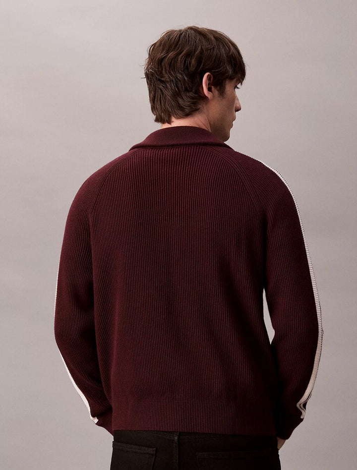 CALVIN KLEIN  Giacca In Maglia Collo Camicia Uomo |  JEK PIT