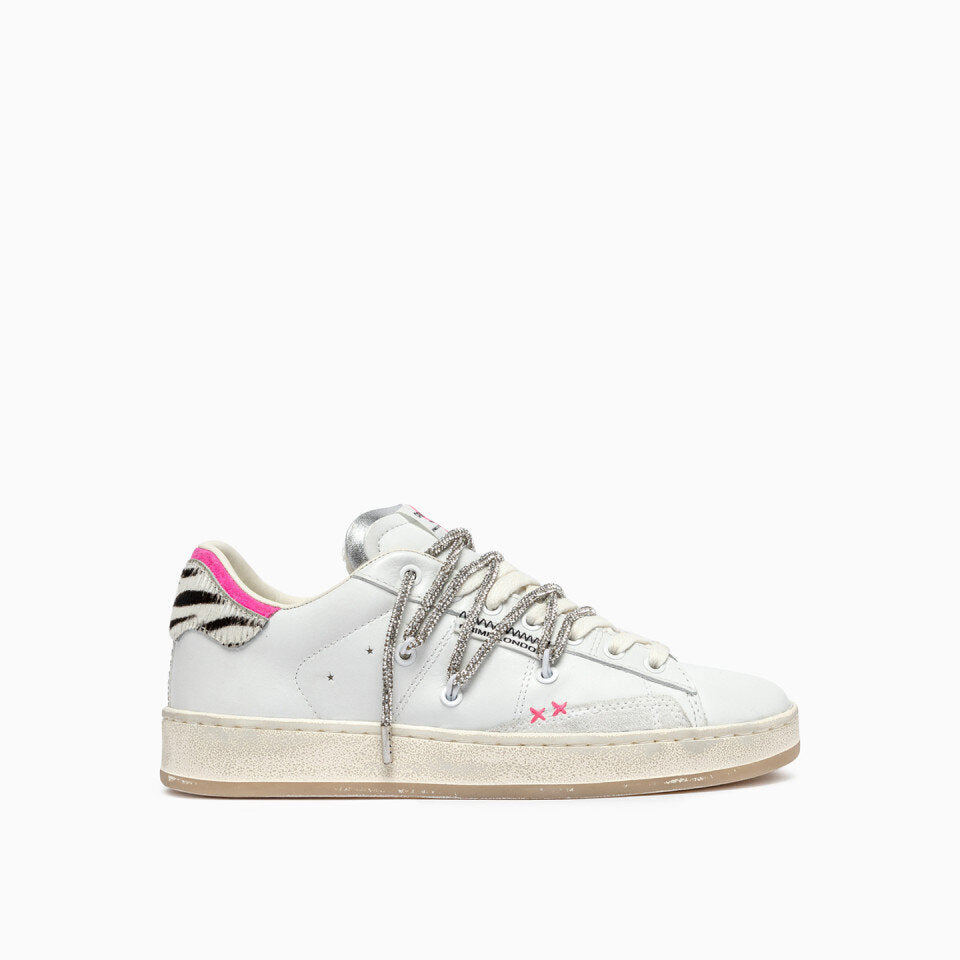CRIME LONDON  Sneakers Patch Leop. e Lacci Argent. Donna |  JEK PIT