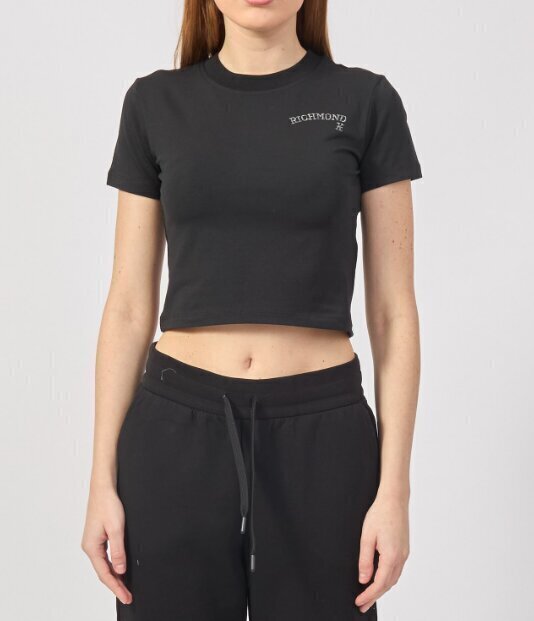 JOHN RICHMOND X  t-Shirt Corta Logo Argentato Pc Donna |  JEK PIT