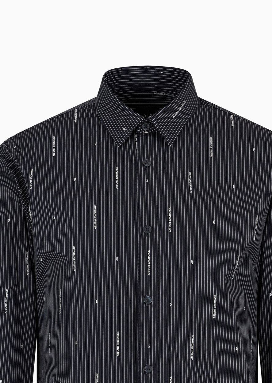 ARMANI EXCHANGE  Camicia a Righe Multilogo Vert. Uomo |  JEK PIT