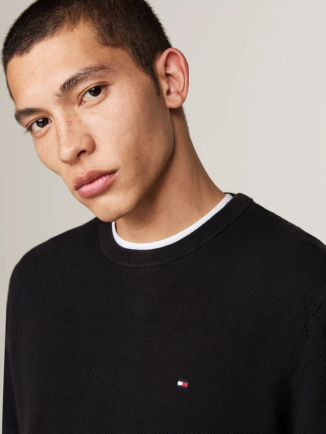 TOMMY HILFIGER  Maglione Girocollo Nido D`ape Uomo |  JEK PIT