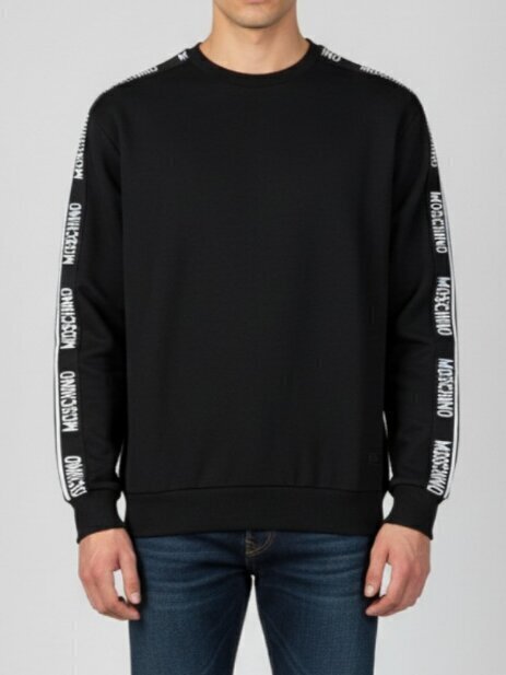 MOSCHINO  Felpa Giro Logo Banda Gr Uomo |  JEK PIT