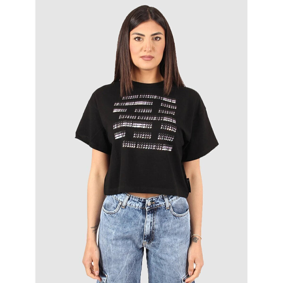 JOHN RICHMOND  t-Shirt Stampa Logo Multipla Pc Donna |  JEK PIT